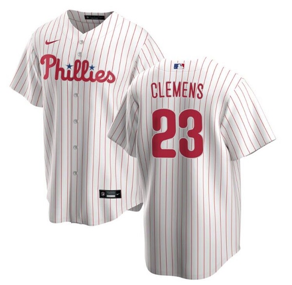 Men's Philadelphia Phillies #23 Kody Clemens White Cool Base Stitched Baseball Jersey Men's Philadelphia Phillies #23 Kody Clemens White Cool Base Stitched Baseball Jersey